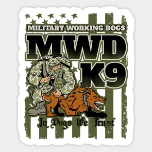 Military Working Dogs K9 Unit Sticker